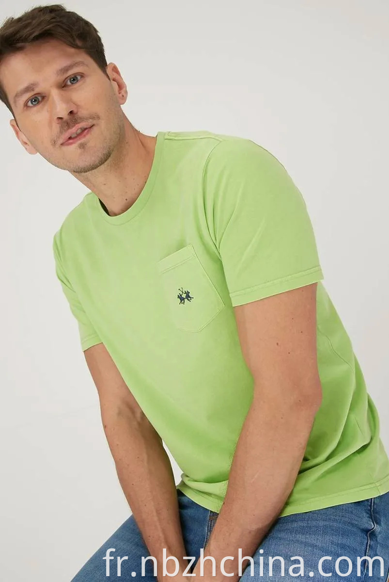 Mens Casual Pocket Short Sleeve T-Shirt